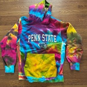 Vintage Penn State tie dye hoodie size small. Worn only a handful of times